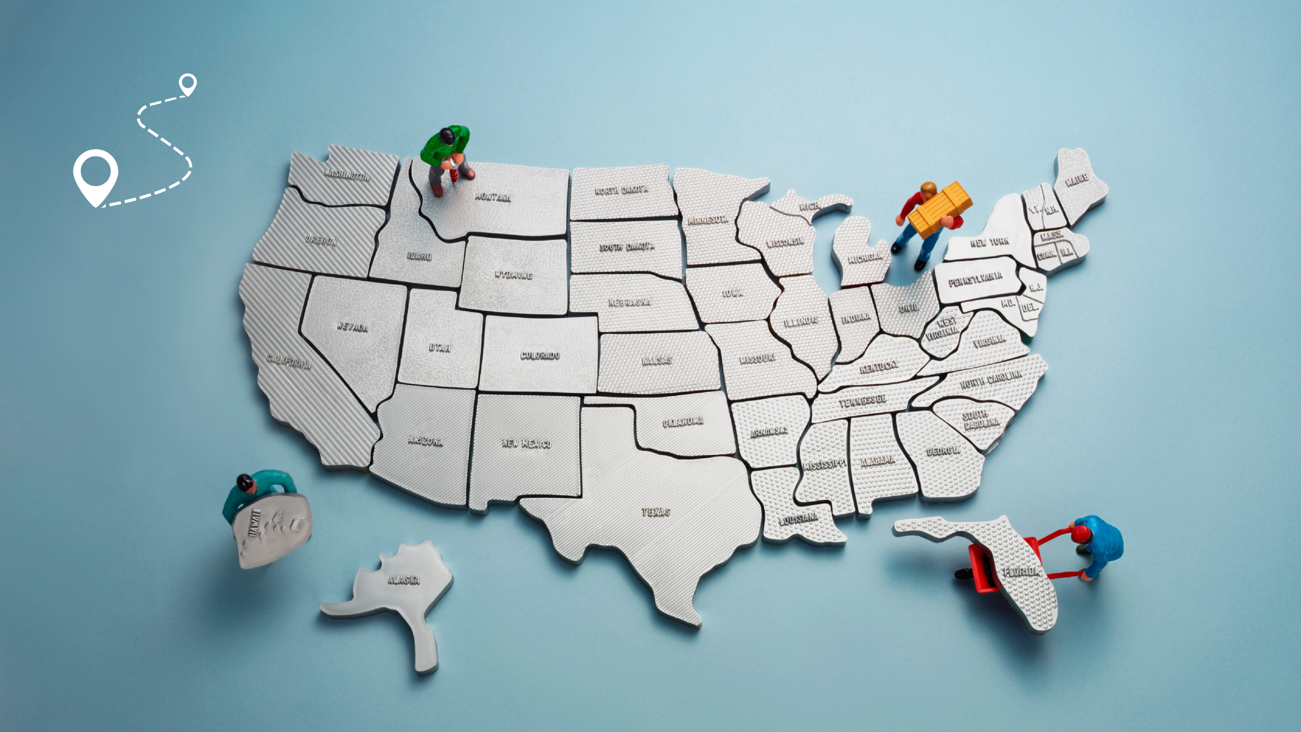 USA Logistics Coverage Map